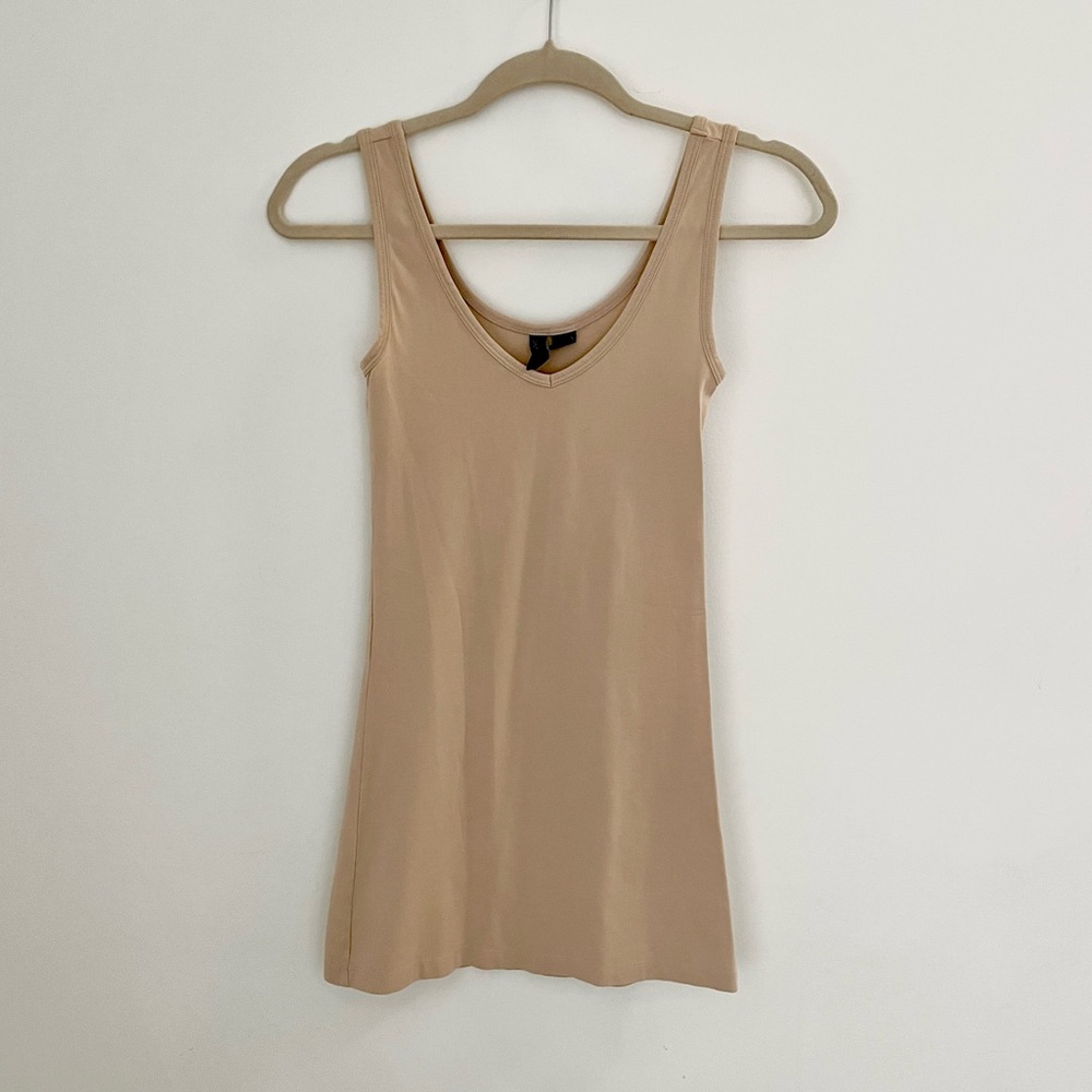 Cynthia Rowley Long Nude Tank Top